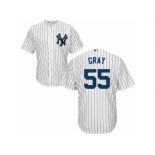 New York Yankees #55 Sonny Gray Replica White Home MLB Jersey