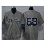 New York Yankees #68 Dellin Betances Grey Flexbase Authentic Collection Stitched Baseball Jersey