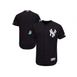 New York Yankees Blank Navy 2017 Spring Training Flexbase Authentic Collection Stitched Baseball Jersey