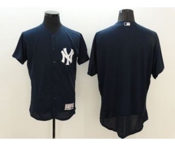 New York Yankees Blank Navy Blue Flexbase Authentic Collection Stitched Baseball Jersey