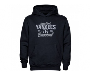 New York Yankees Script Baseball Pullover Navy Blue MLB Hoodie