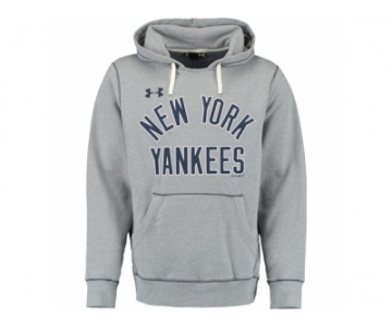 New York Yankees Under Armour Legacy Fleece Gray MLB Hoodie