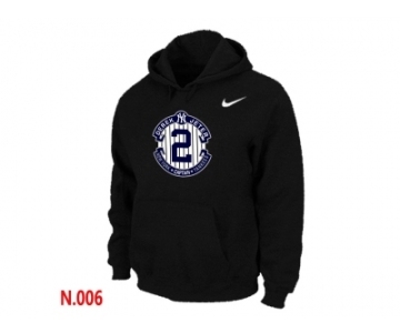 Nike Derek Jeter New York Yankees Official Final Season Commemorative Logo Pullover Hoodie Black