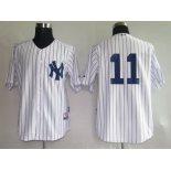 mlb jerseys new york yankees #11 white