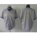 mlb jerseys new york yankees #2 jeter grey[number camo]