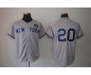 mlb jerseys new york yankees #20 grey[gms]