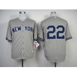 mlb jerseys new york yankees #22 winn grey