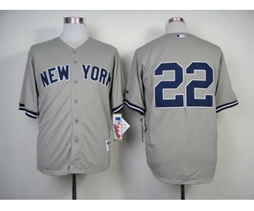 mlb jerseys new york yankees #22 winn grey