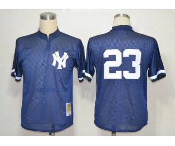 mlb jerseys new york yankees #23 mattingly m&n blue 1995