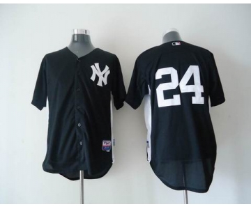 mlb jerseys new york yankees #24 cano black[2011 road cool base BP]W