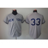 mlb jerseys new york yankees #33 grey[2013]