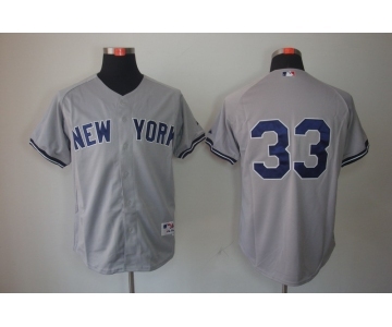 mlb jerseys new york yankees #33 grey[2013]