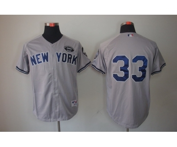 mlb jerseys new york yankees #33 grey[gms]