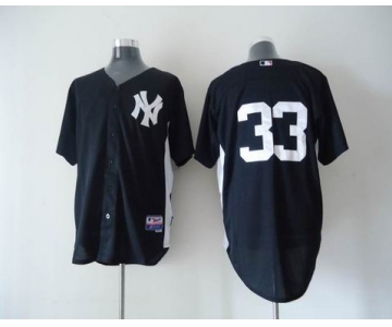 mlb jerseys new york yankees #33 swisher black[2011 road cool base BP]W