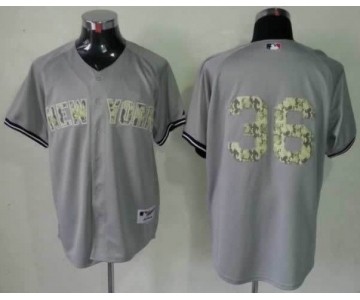 mlb jerseys new york yankees #36 grey[number camo]