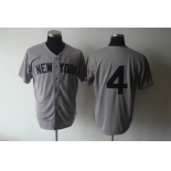 mlb jerseys new york yankees #4 lou gehrig m&n grey 1939