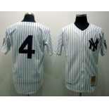 mlb jerseys new york yankees #4 lou gehrig m&n white