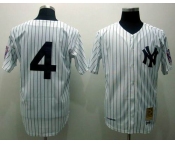 mlb jerseys new york yankees #4 lou gehrig m&n white