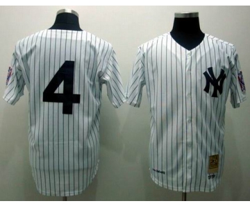 mlb jerseys new york yankees #4 lou gehrig m&n white