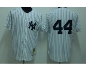 mlb jerseys new york yankees #44 jackson m&n white