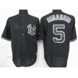 mlb jerseys new york yankees #5 dimaggio black fashion