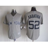 mlb jerseys new york yankees #52 sabathia grey[2015 new]