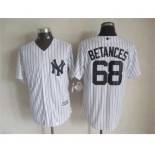 mlb jerseys new york yankees #68 betances white-1(black strip)