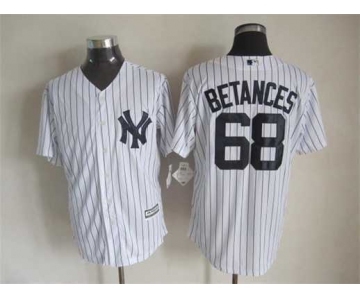 mlb jerseys new york yankees #68 betances white-1(black strip)