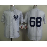 mlb jerseys new york yankees #68 betances white(black strip)