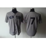 mlb jerseys new york yankees #7 mantle m&n grey 1952