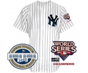 mlb jerseys new york yankees blank 2009 world series patch white