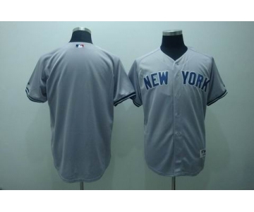 mlb jerseys new york yankees blank grey(2010)