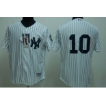 mlb new york yankees #10 rizzuto white(2009 logo)