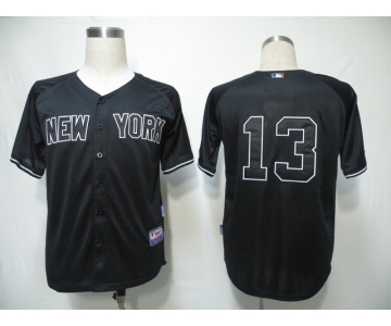 mlb new york yankees #13 rodriguez black 2010