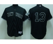 mlb new york yankees #13 rodriguez black(2009 logo)