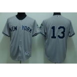 mlb new york yankees #13 rodriguez grey(2009 logo)