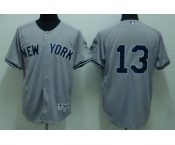 mlb new york yankees #13 rodriguez grey(2009 logo)