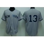 mlb new york yankees #13 rodriguez grey(2010)