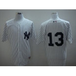 mlb new york yankees #13 rodriguez white(2010)