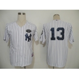 mlb new york yankees #13 rodriguez white(black strip)[gms]