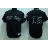 mlb new york yankees #15 munson black(2009 logo)