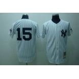 mlb new york yankees #15 munson m&n white