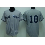 mlb new york yankees #18 damon grey(2009 logo)