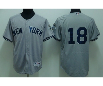 mlb new york yankees #18 damon grey(2009 logo)