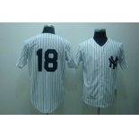 mlb new york yankees #18 larsen m&n white