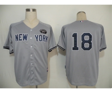 mlb new york yankees #18 pinstripe grey[gms]