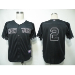 mlb new york yankees #2 derek jeter black 2010