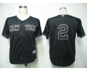 mlb new york yankees #2 derek jeter black 2010