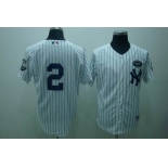 mlb new york yankees #2 jeter white (gms the boss)