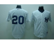 mlb new york yankees #20 posada white 2010